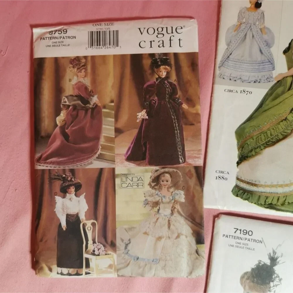 Vintage Vogue Fashions Sewing Pattern Barbie Doll Clothes Silkstone Mattel